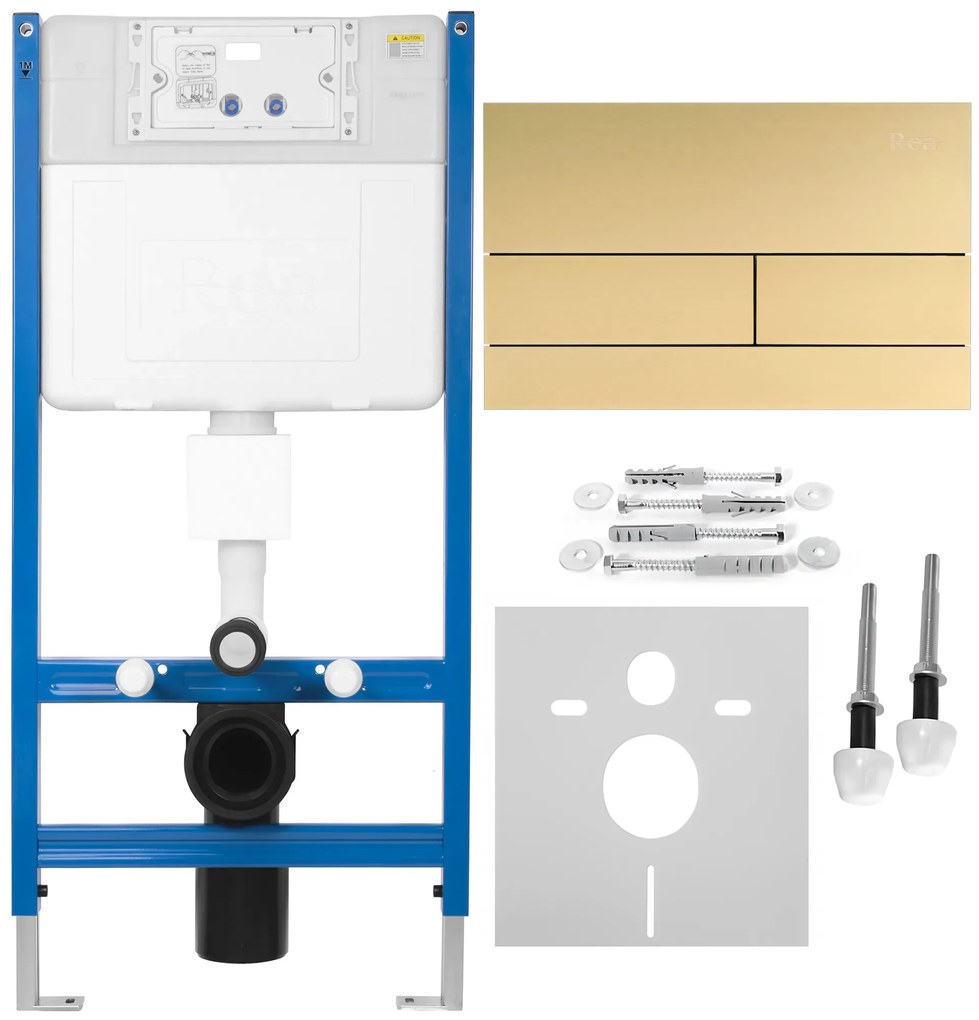 КОМПЛЕКТ СТЕЛАЖ ЗА ВГРАЖДАНЕ Е  K011A-Q Rea T Brush Gold