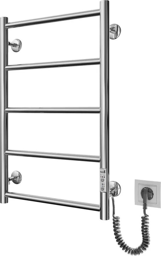 Кърподържач (лира) за баня CLASSIC 65W/230V 66x42 cm, неръждаема стомана/лъскав хром, дясна