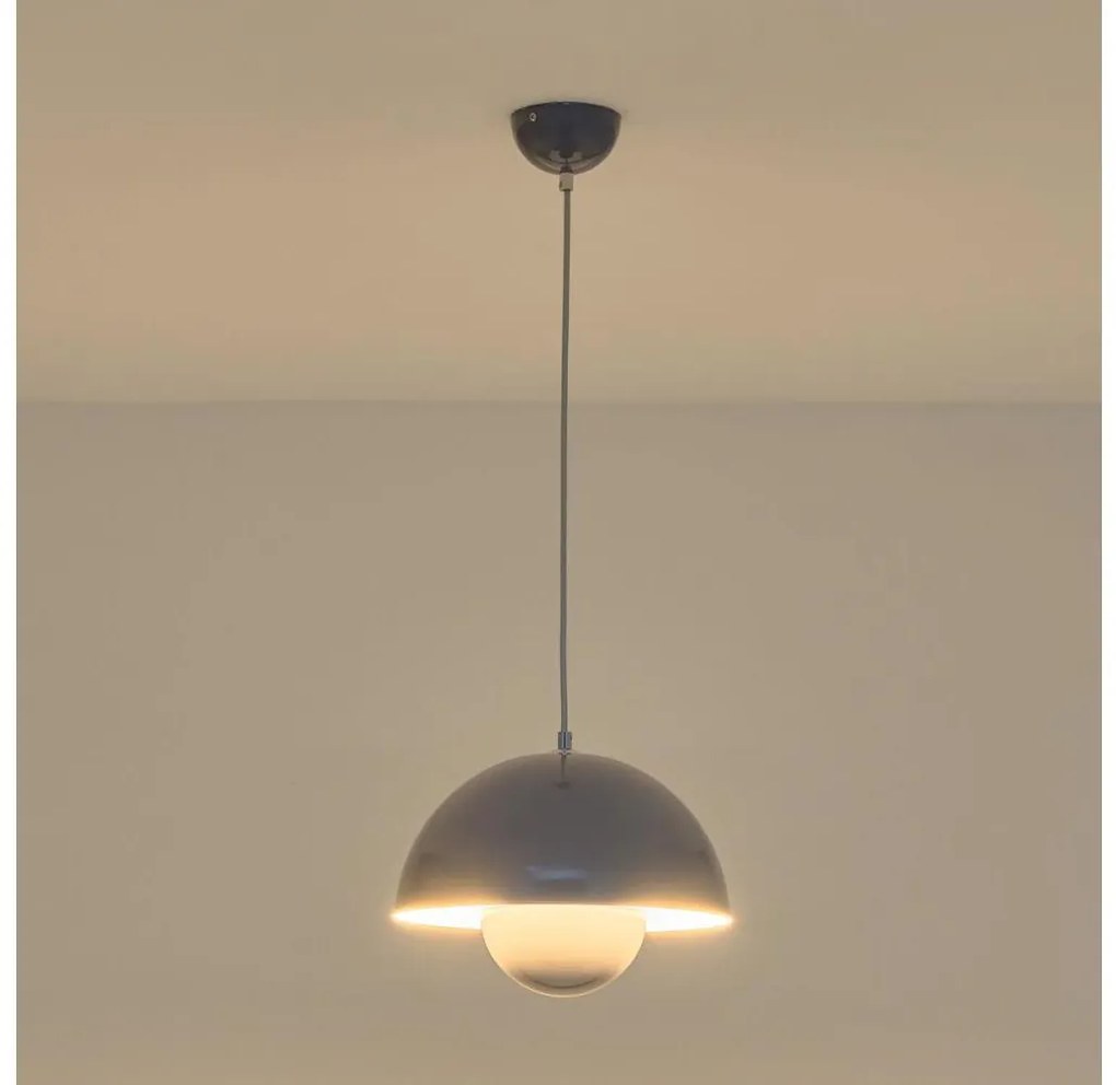 Пендел на кабел JARDEN 1xE27/15W/230V сив