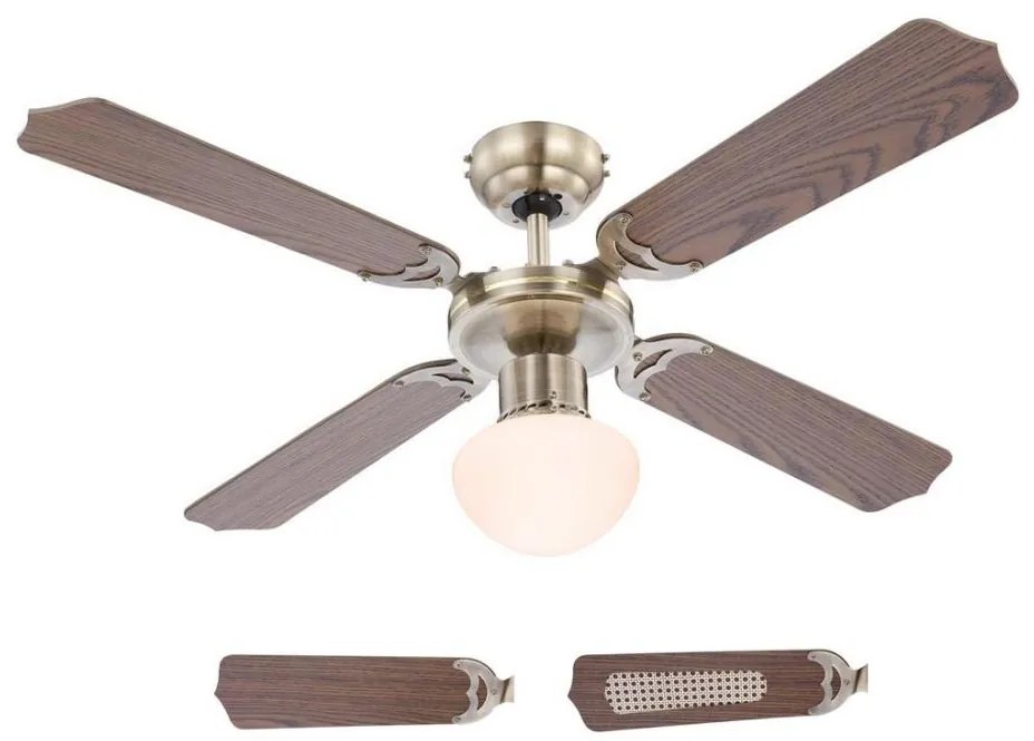 Globo 03804 - Таванен вентилатор CHAMPION 1xE27/60W/230V