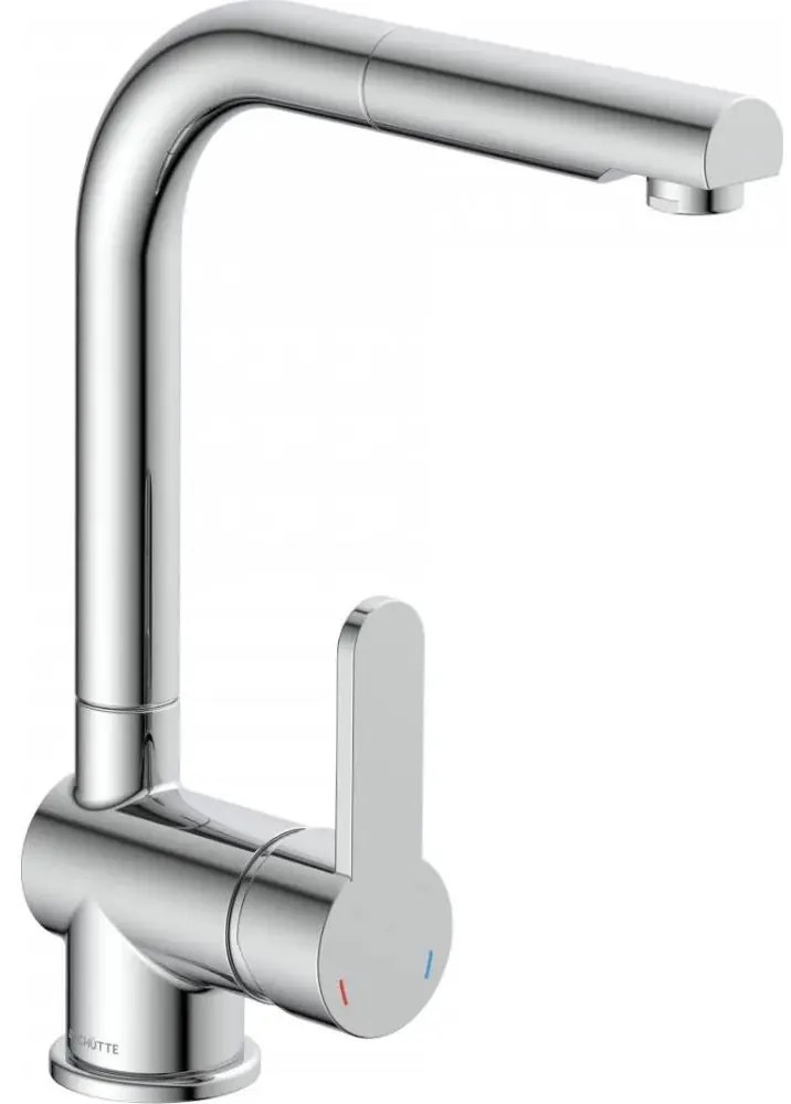 Schütte 79700 - Кухненски смесител LONDON с изтегляща се лейка, лъскав хром