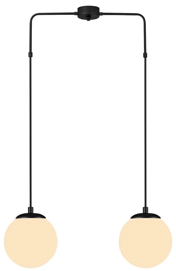 Черно висящо осветително тяло, височина 100 cm Efe - Squid Lighting