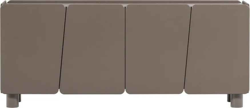 Кафяв скрин от масивен бор 200x85x45 cm Root – WOOOD