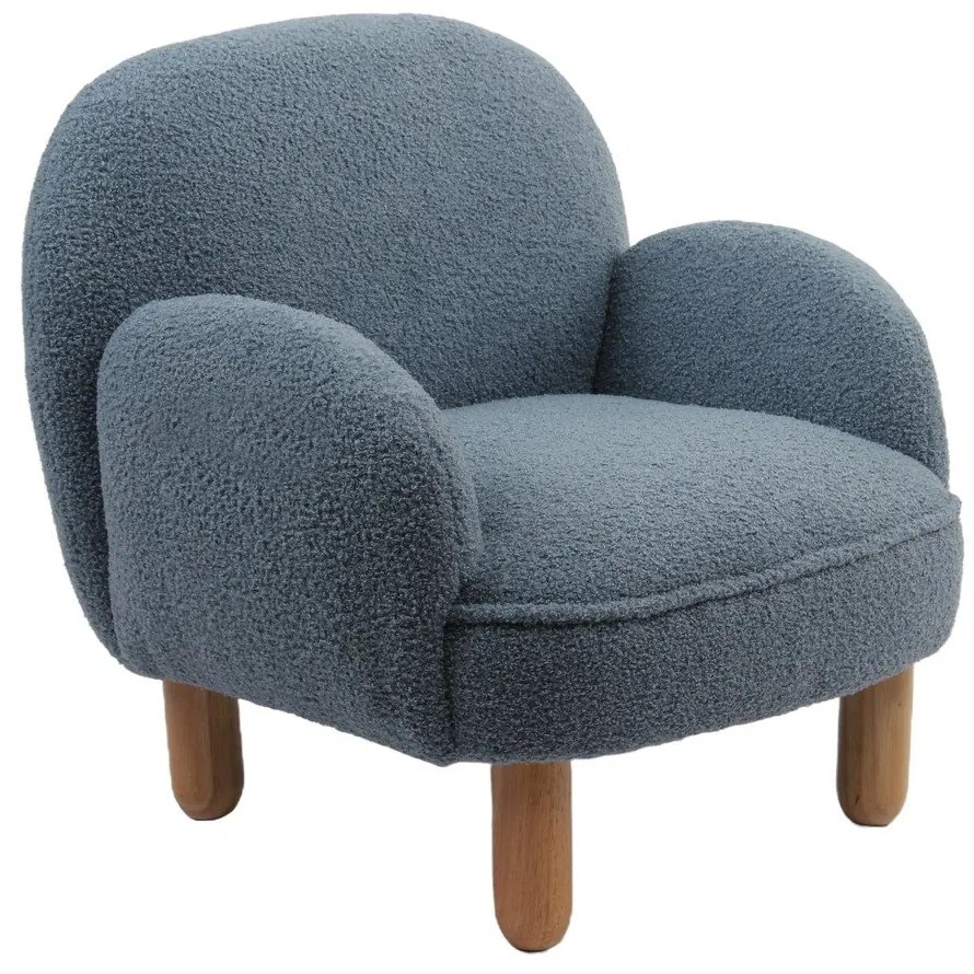 Син детски стол от букле Rocky – Vipack