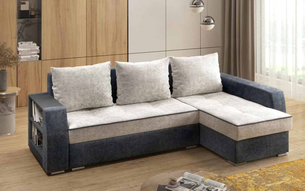 Разтегателен диван Наваро + подлакътник мини етажерка