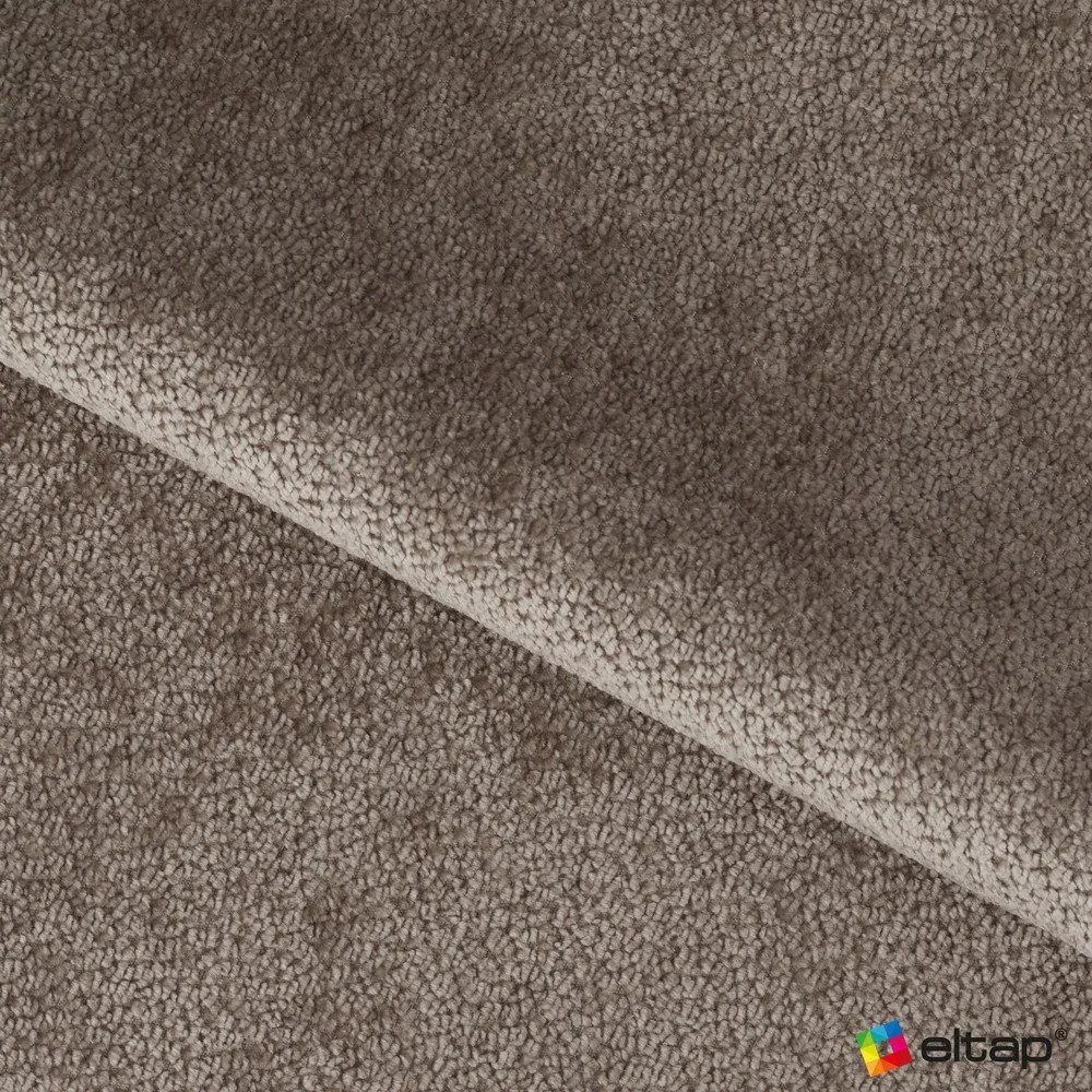 Светлокафяво двойно легло 160x200 cm тапицирано с място за съхранение с включена подматрачна рамка Dizzle – ELTAP