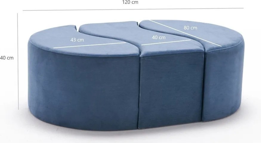 Светлосиня табуретка Alya - Artie