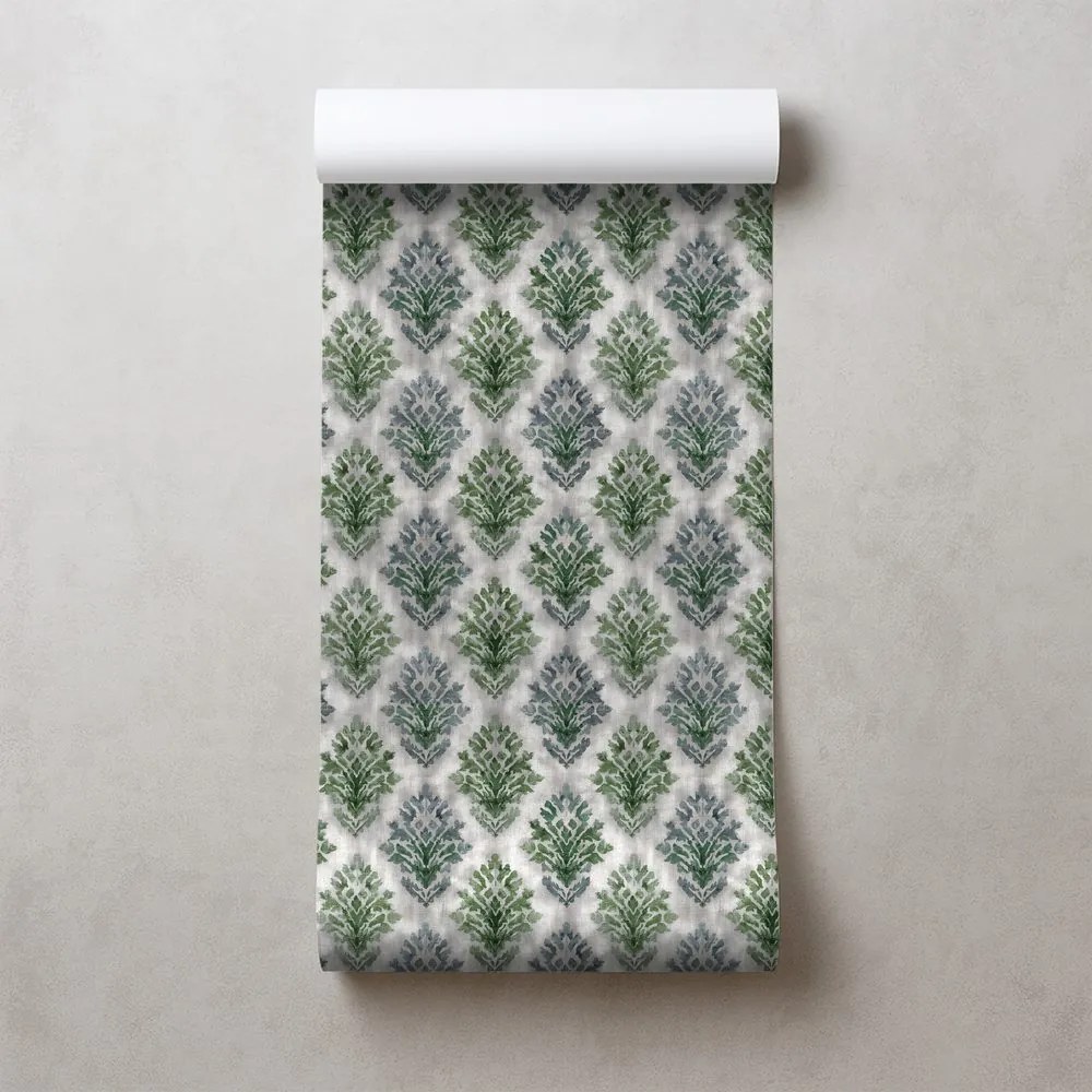 Фототапет – Зелени винтидж орнаменти