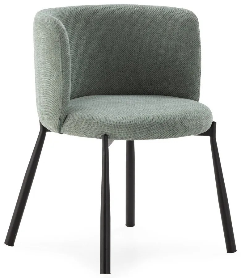 Тапицирани трапезни столове в комплект 2 бр. в цвят мента Ginny – MOME