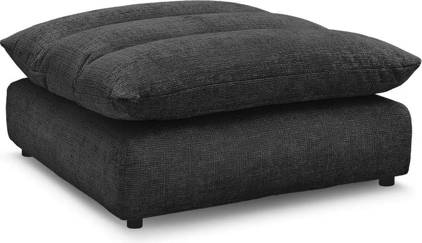 Черна шенилова табуретка Neil – Bobochic Paris