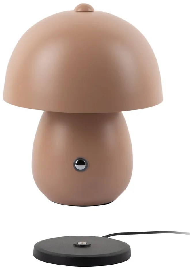 Светлокафява LED настолна лампа с метален абажур (височина 18 cm) Mono LED – Leitmotiv