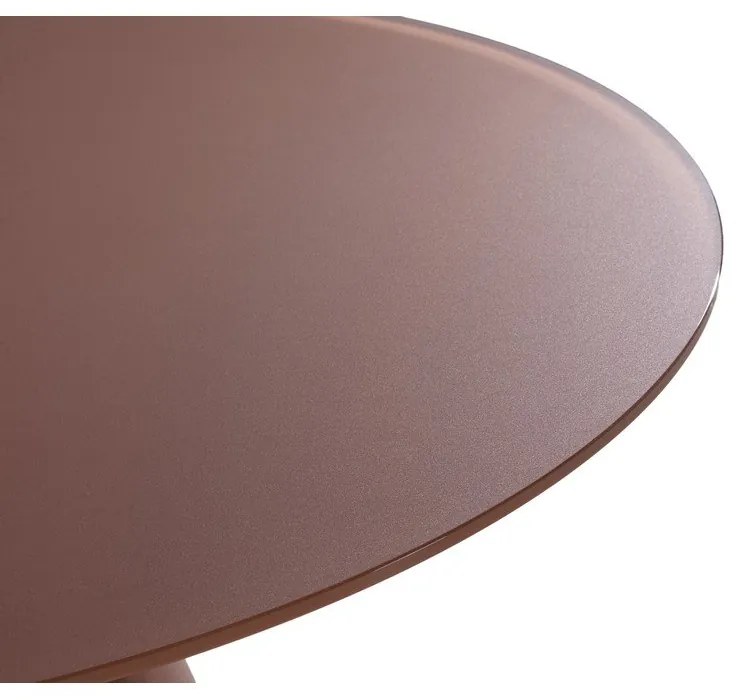 Кръгла трапезна маса със стъклен плот ø 120 cm Vida – MOME