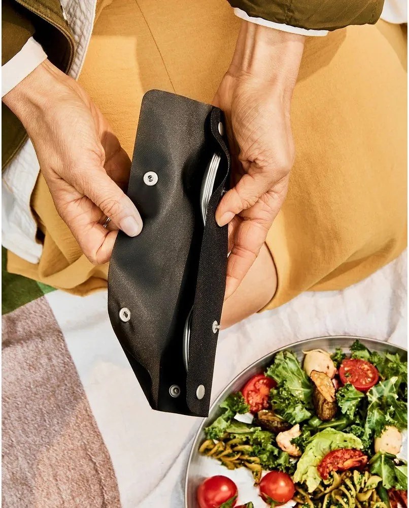 Вилици в комплект 4 бр. от неръждаема стомана в сребрист цвят Spork – Black + Blum