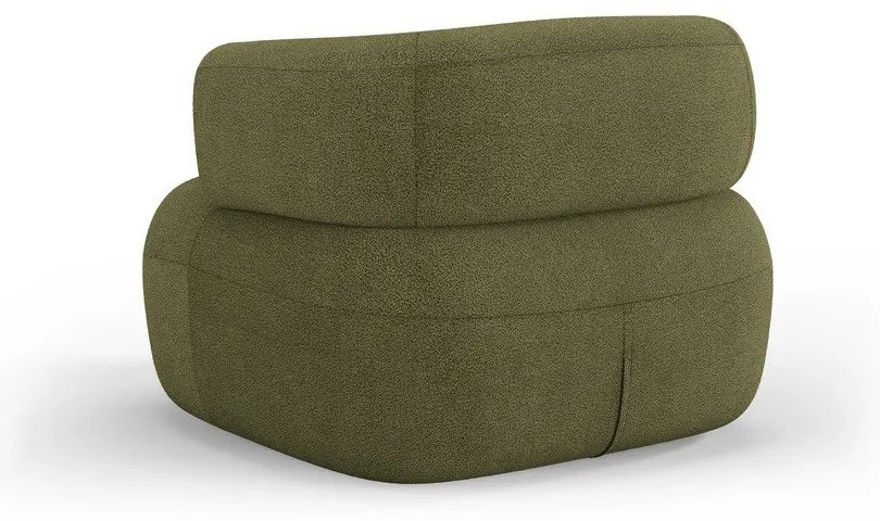 Зелено кресло от плат букле Jenny – Micadoni Home