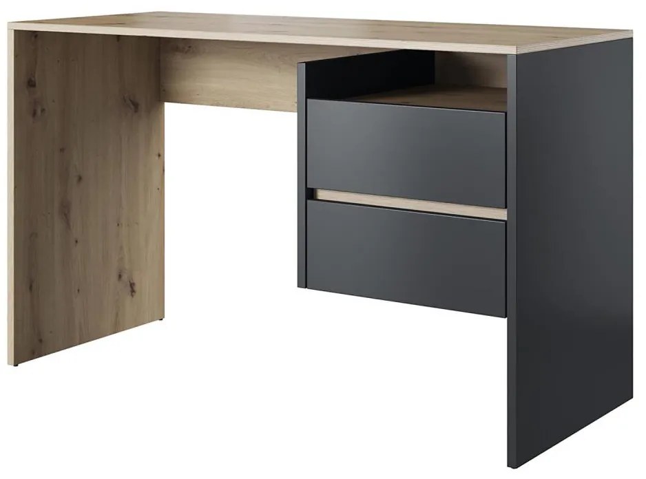 Писмено бюро с чекмеджета MARLO дъб artisan/антрацит