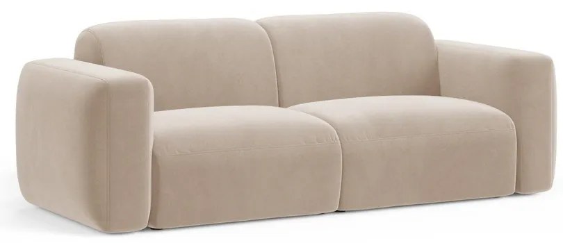 Бежов кадифен диван 220 cm Strino – Cosmopolitan Design