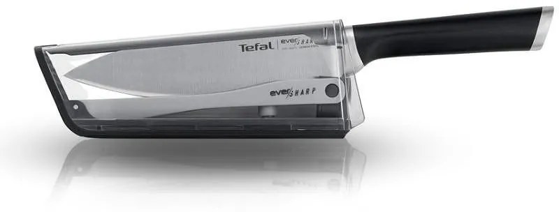 Кухненски нож Tefal Ever Sharp K2569004 16.5 см, Стойка с технологията Dual Pivot, Заключваща система