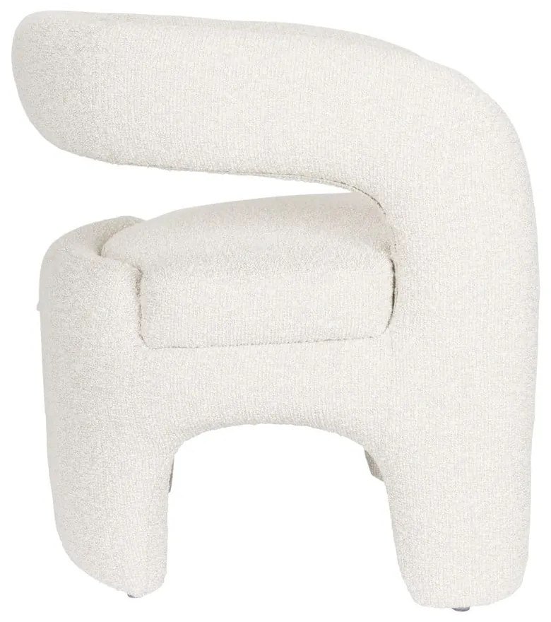 Бяло кресло от букле Nova – White Label