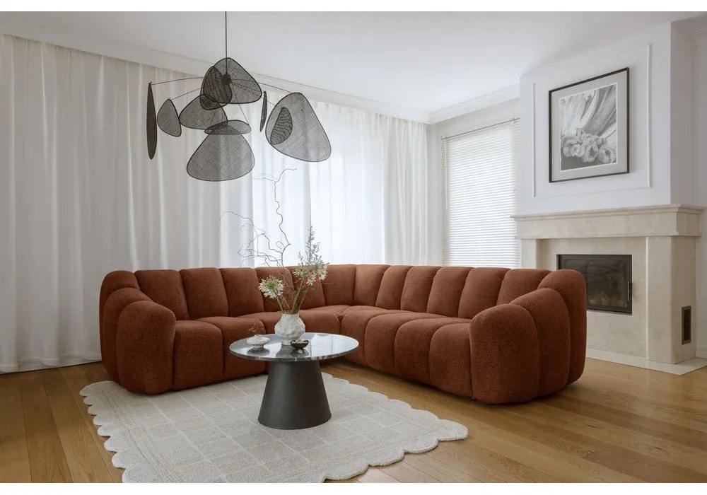 Теракотен ъглов диван Shell – Miuform