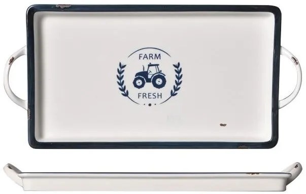 Horecano - Порцеланово плато правоъгълно 38.8x19x3.2см HAPPY FARM- (HF-56217)