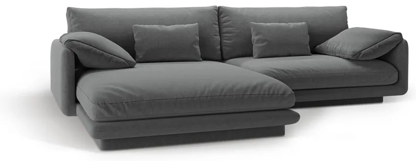 Тъмносив ъглов диван (ляв ъгъл) Torino – Micadoni Home