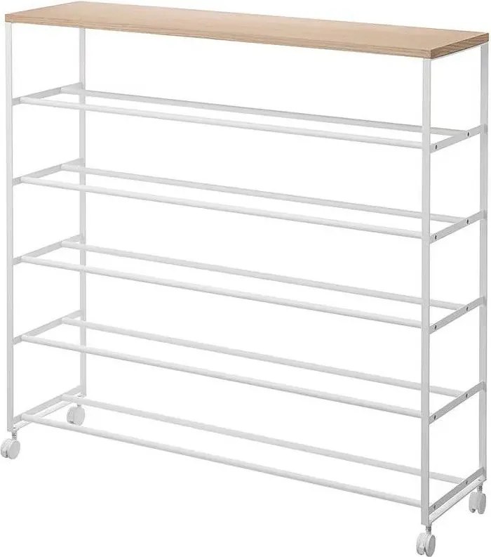 Бял метален стелаж за обувки 90,5x87x26 cm Tower – YAMAZAKI