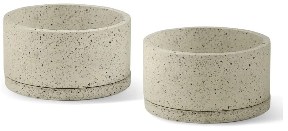 Бетонни саксии в комплект от 2 броя ø 30 cm Terrazzo - Bonami Selection