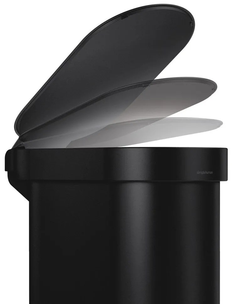 Стоманен кош за отпадъци с педали 45 л Slim - simplehuman
