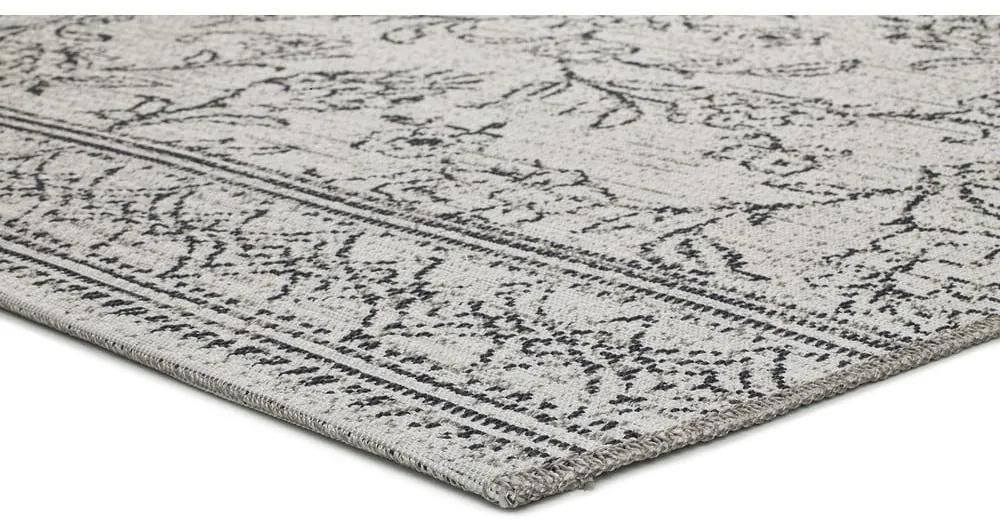 Сив килим за открито Флорален, 77 x 150 cm Weave - Universal