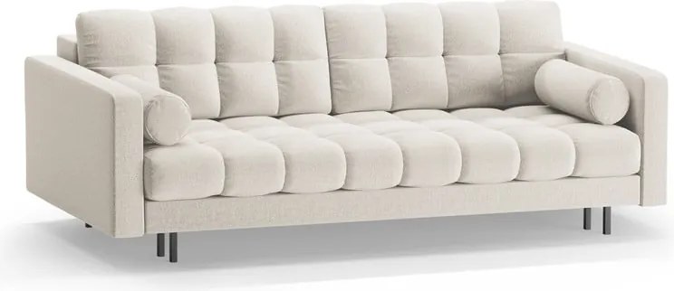 Кремав разтегателен диван с място за съхранение 222 cm Bali – Cosmopolitan Design