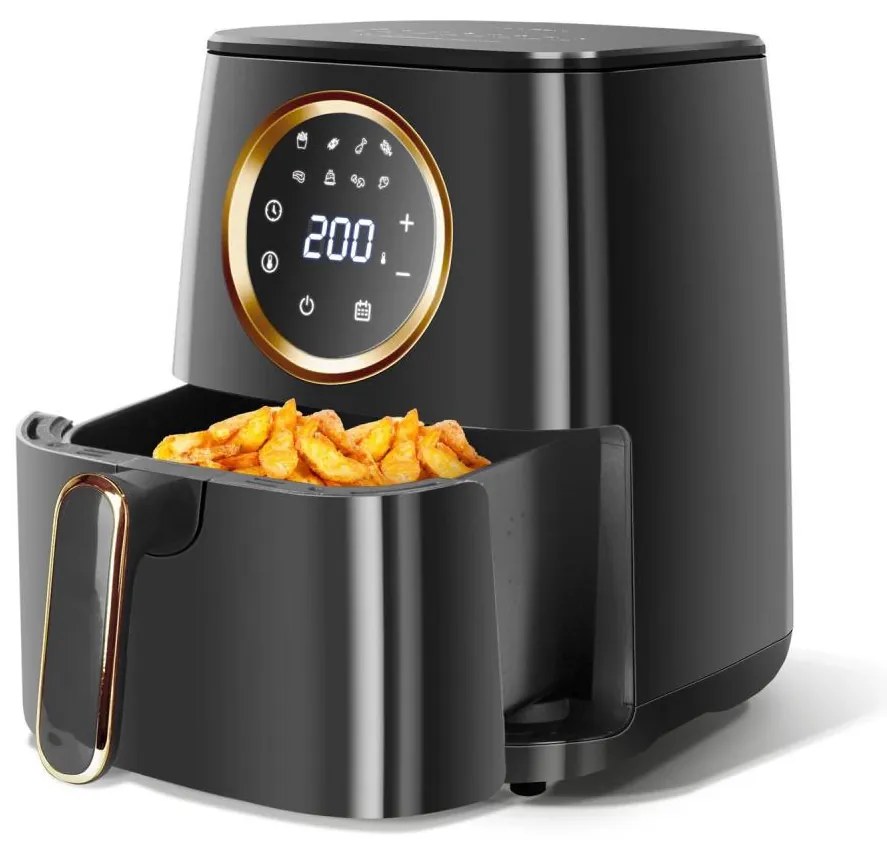 Aigostar - Фритюрник с горещ въздух 1400W/230V 4,2л черен