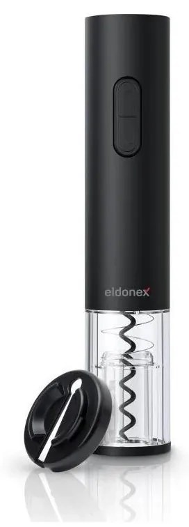 ELDONEX EWO-2100-BK - Електрическа отварачка за вино 4xAA, черна