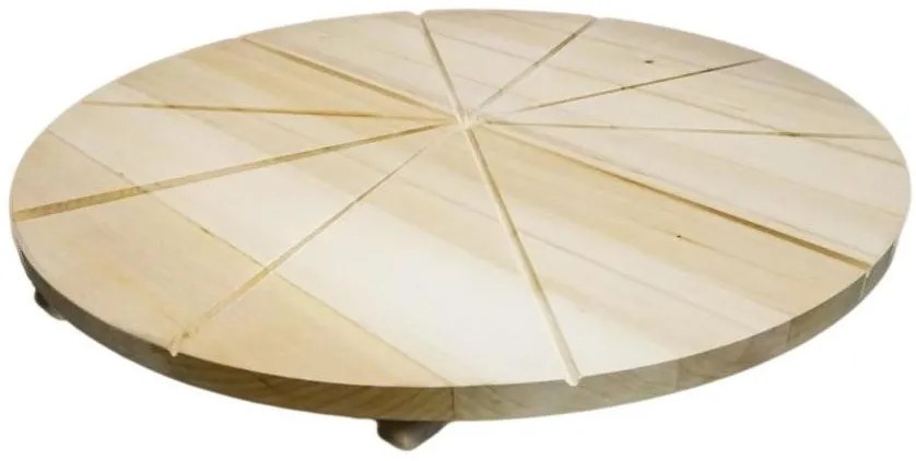 Horecano - Дървен талар за пица разграфен на 10 парчета ф60см