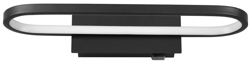 Матово черно LED осветление за стена (дължина 40 см) Gianni - Trio