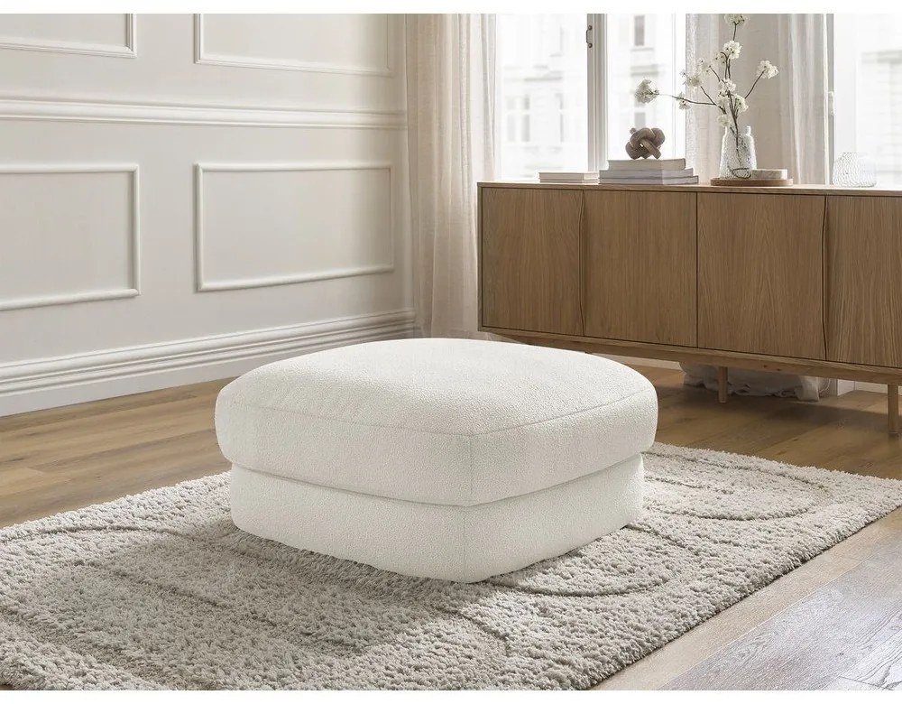 Бяла табуретка от букле Leonore – Bobochic Paris