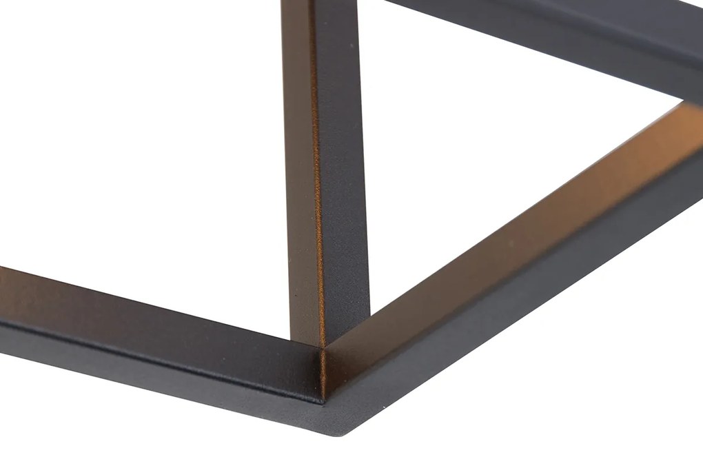 Интелигентен таванен аплик черен 99,5 см с 4 Wifi A60 - Cage