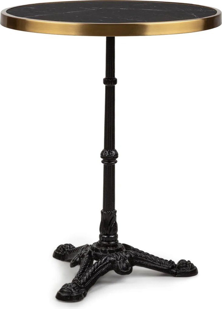 Blumfeldt Patras Lux, бистро маса с трикрака стойка, мраморна маса, Ø: 57,5 cм, височина: 72 см.