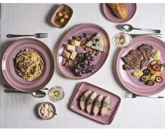 Bonna - Порцеланова чиния ф21см-AURA BLACKBERRY-(ABB GRM 21DZ)(ß)