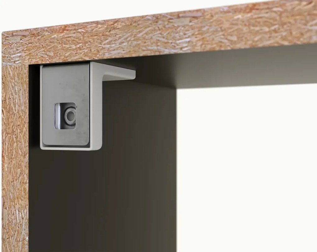 Книжна етажерка Aguero-Тъмно сиво