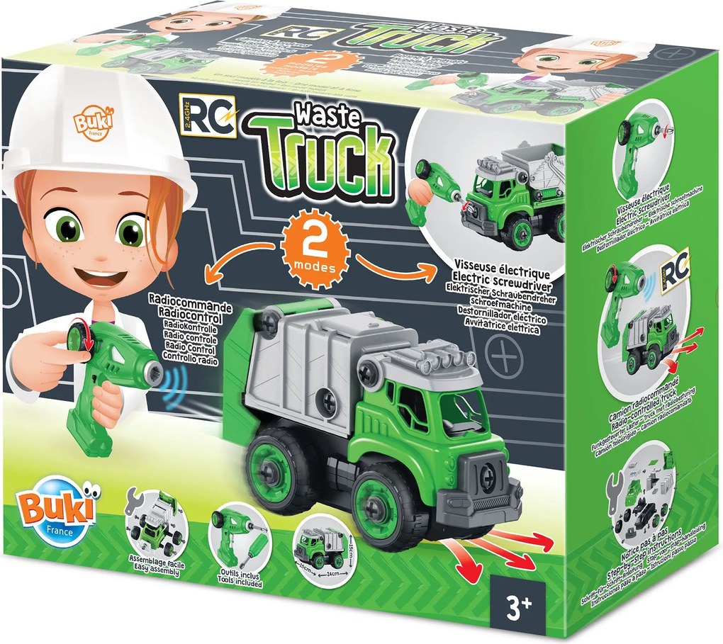 Buki France - Боклукчийски камион с радио управление BK9021