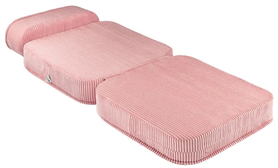 Розов детски стол от рипсено кадифе Flip – Wigiwama