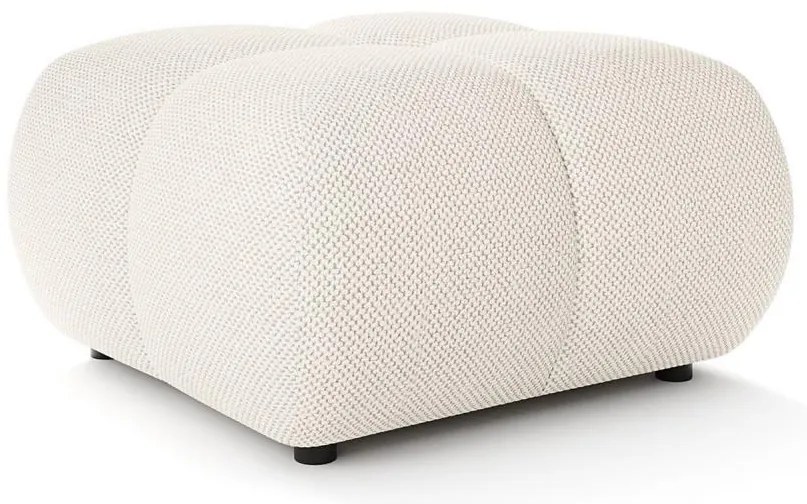 Тапицирана табуретка ALMADA 72x72 cm кремава