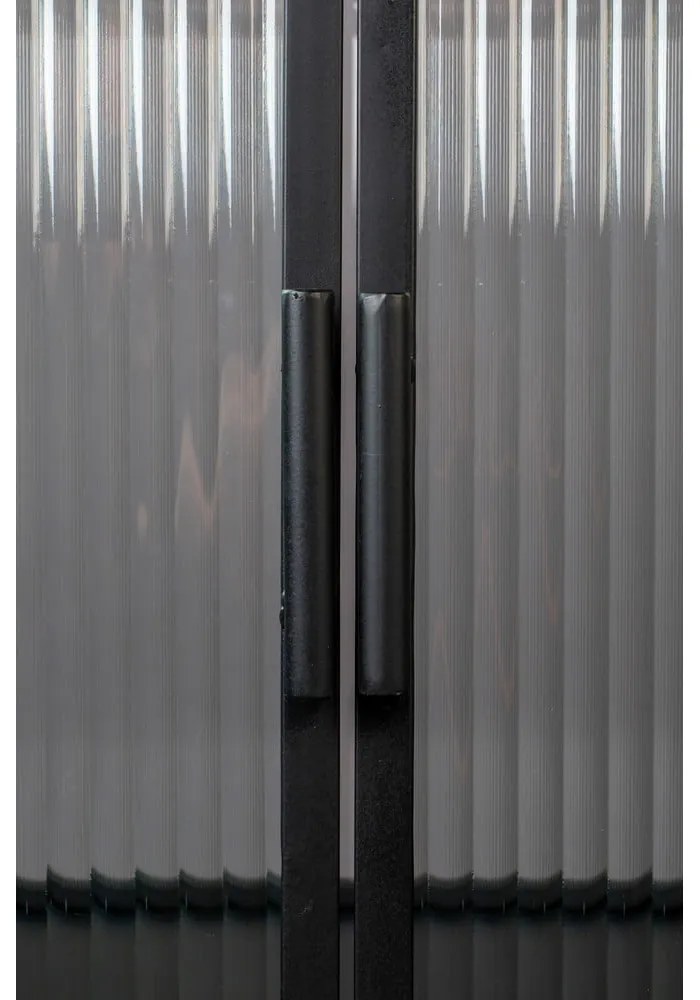 Черен метален шкаф 60x90 cm Boli - Dutchbone