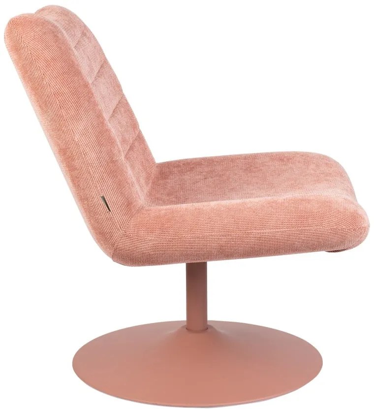 Кресло от розово кадифе Bubba - Zuiver