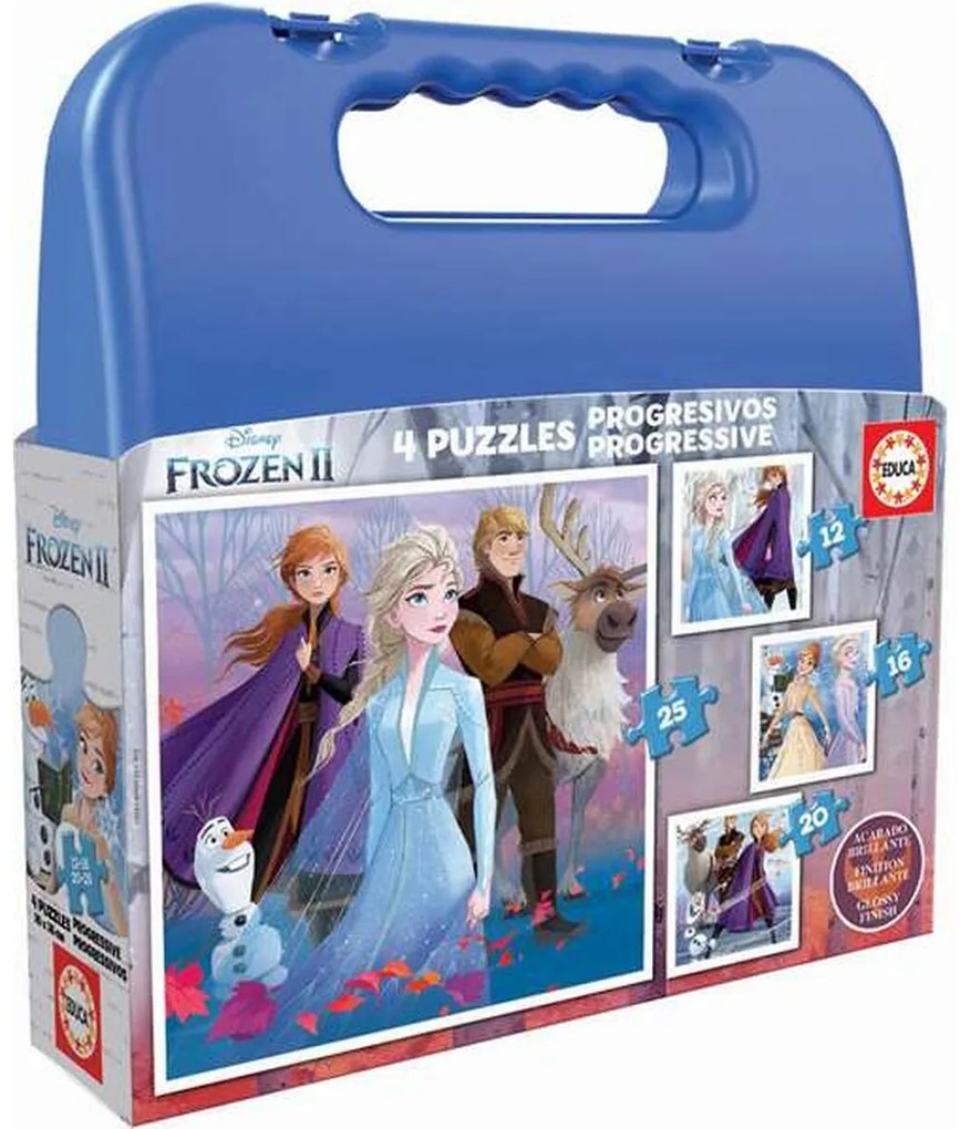 Комплект от 4 Пъзела Educa Frozen II 73 Части