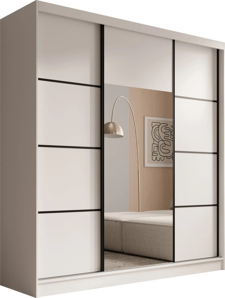 Гардероб Kalli 200 с плъзгащи-Leuko-Mauro