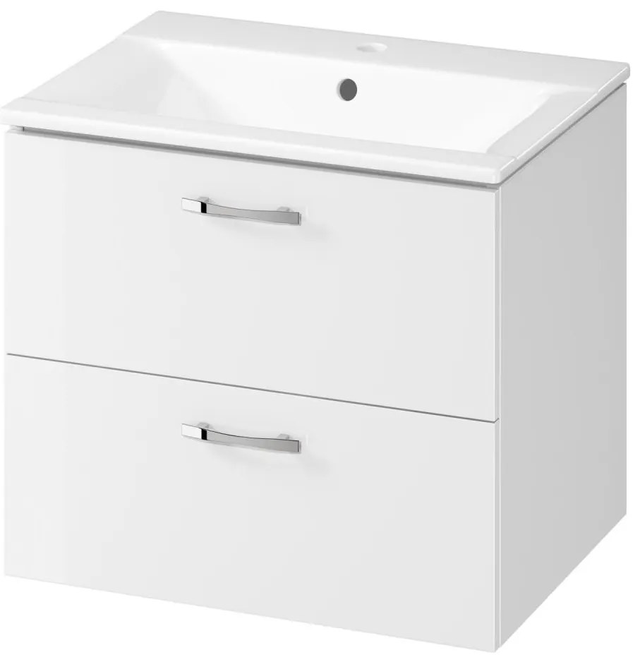 Cersanit S801-309-DSM - Стенно шкафче за баня с мивка NIKO 60x45 см, бяло