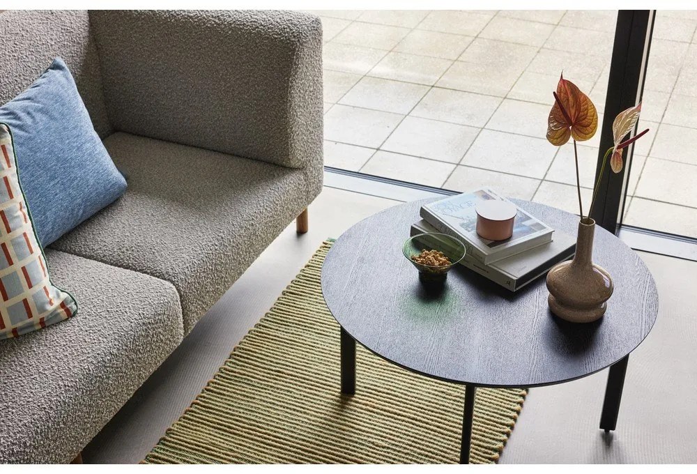 Черна кръгла масичка за кафе ø 80 cm Fjord – Hübsch