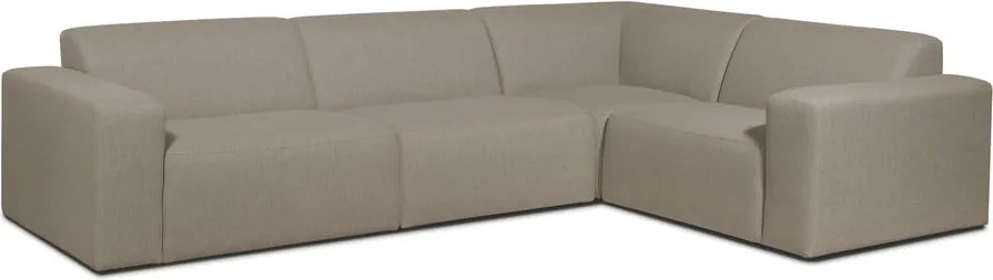 Бежов ъглов диван (десен ъгъл) Roxy - Scandic