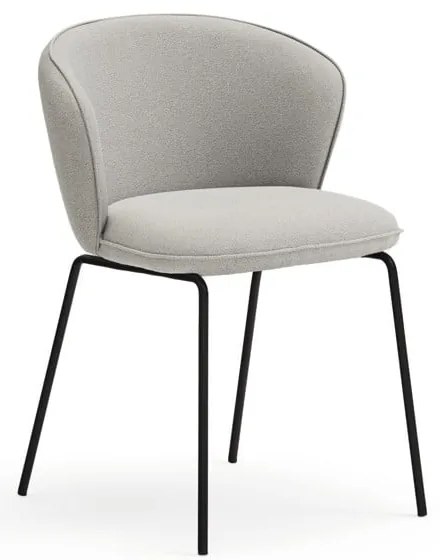 Светлосиви тапицирани трапезни столове в комплект 2 бр. Add – Teulat